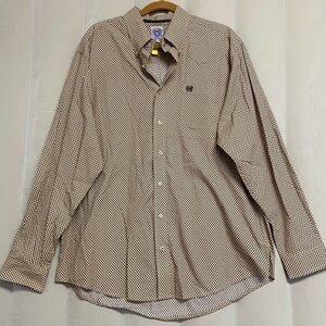 Cinch Men’s Button Down Shirt Medium 100% Cotton Western Cowboy Masculine NWT